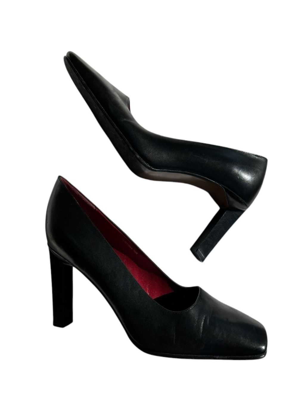 Ralph Lauren like new black leather beautiful classic pumps heels 10 - Picture 4 of 6